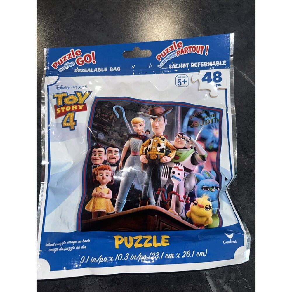 NEW Sealed Disney Toy Story 4 Cast 48 Piece Travel Puzzle Free Shipping !